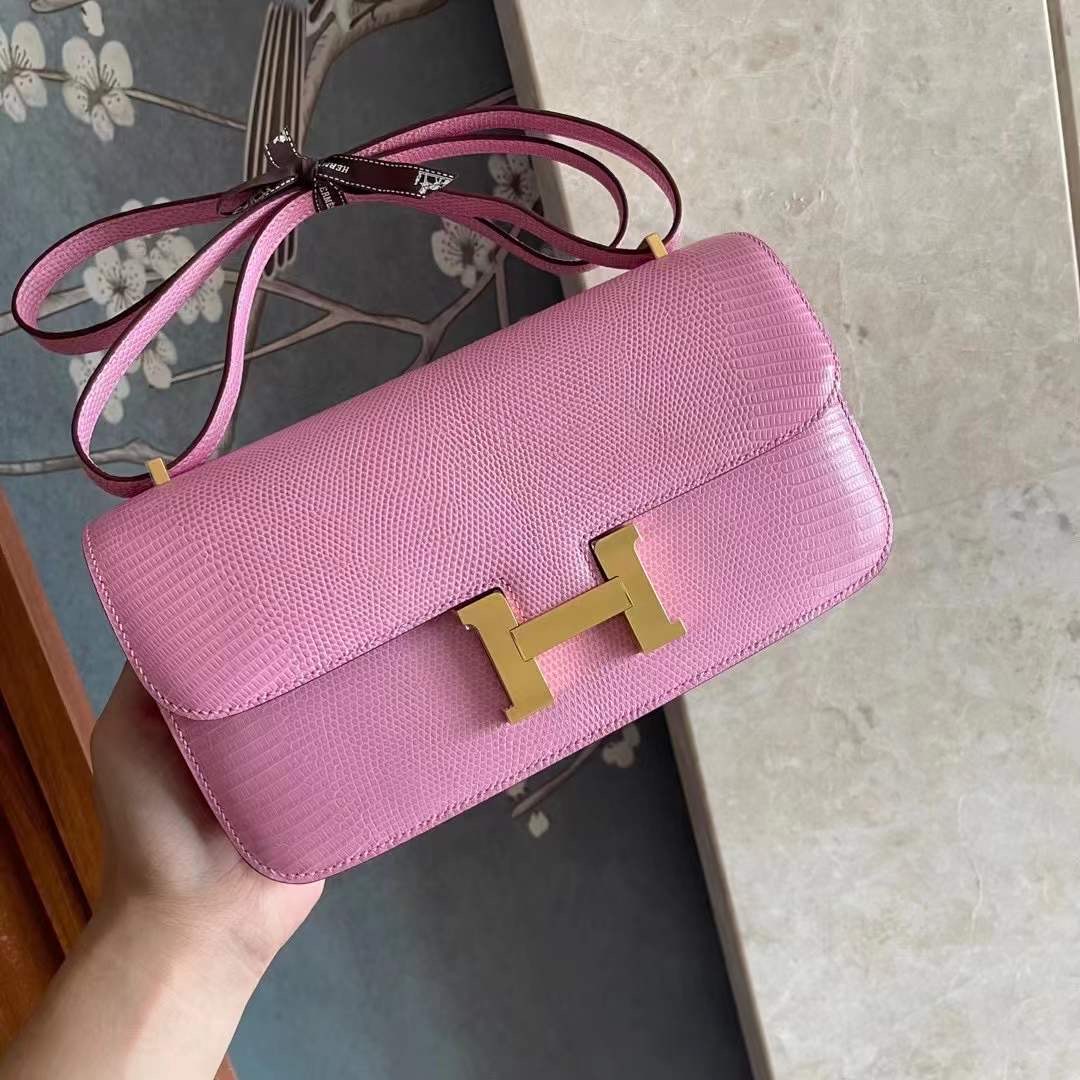 Kuwait hm constance 26 lizard leather 5p pink