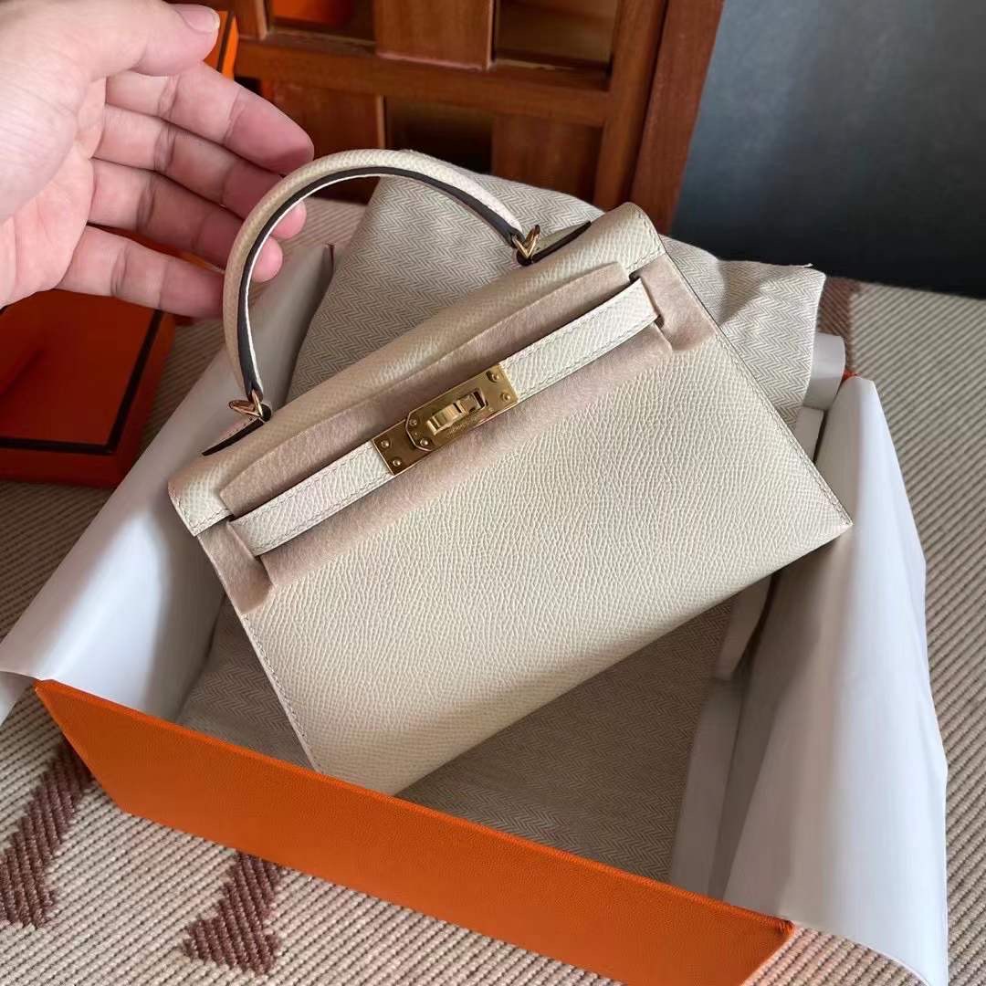 KL mini 二代 epsom 10 craie 奶油白 gold hw 金