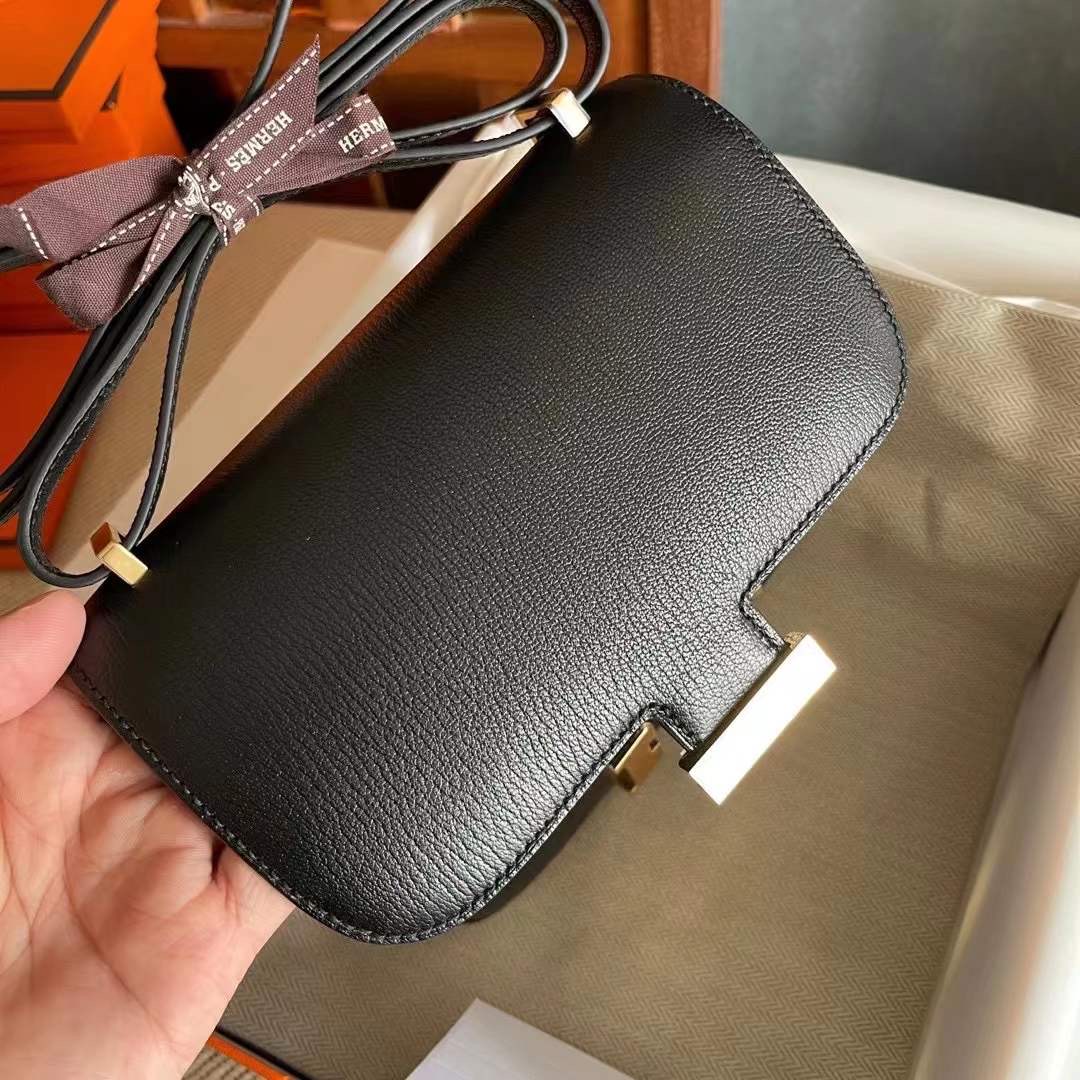 constance 19 山羊皮 Chevre 89 Noir 黑金
