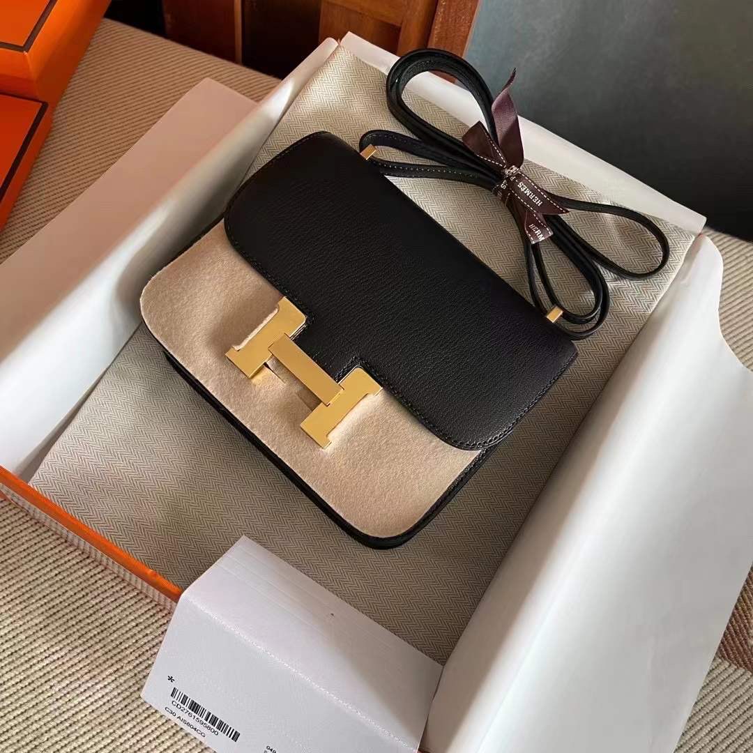 constance 19 山羊皮 Chevre 89 Noir 黑金