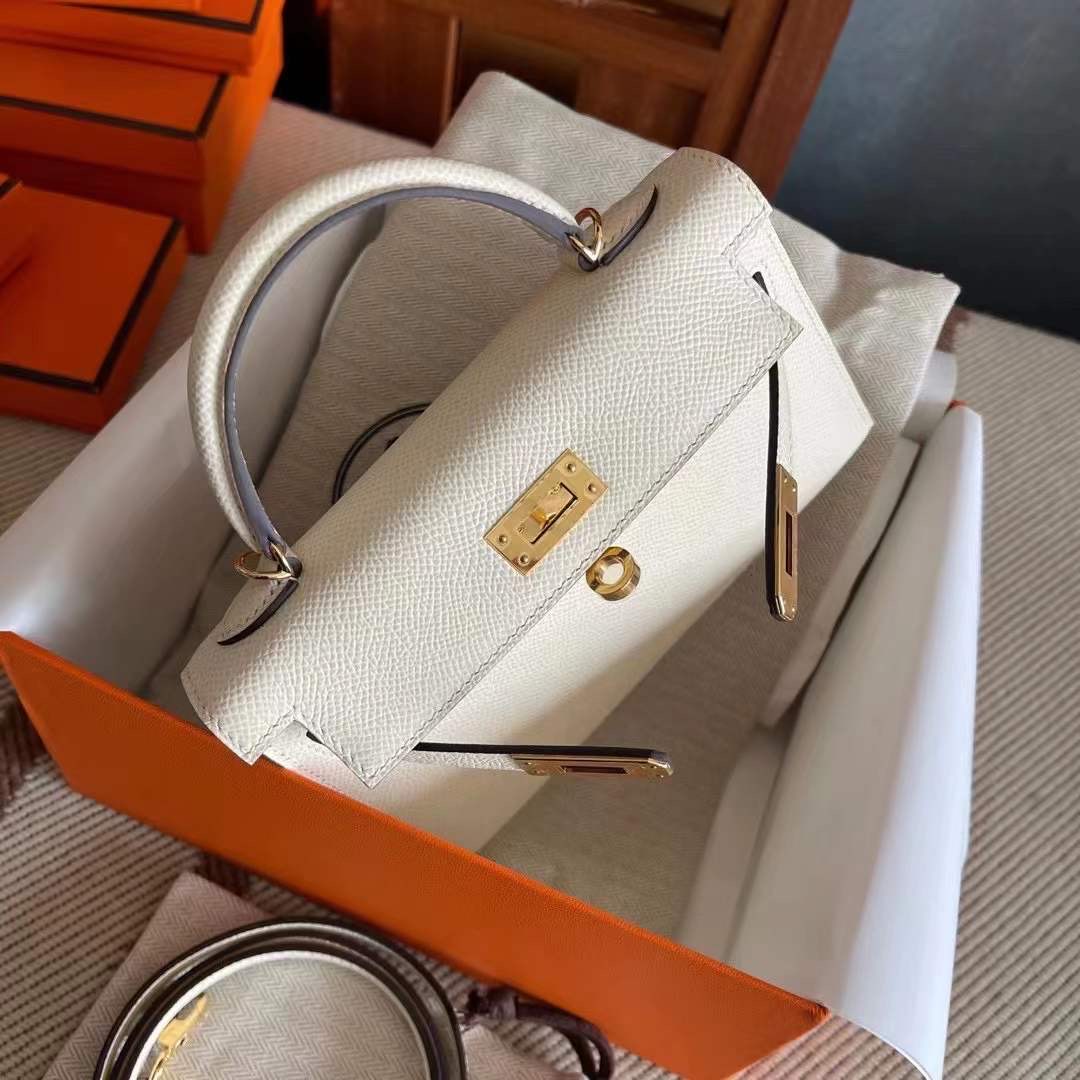KL mini 二代 epsom 10 craie 奶油白 gold hw 金