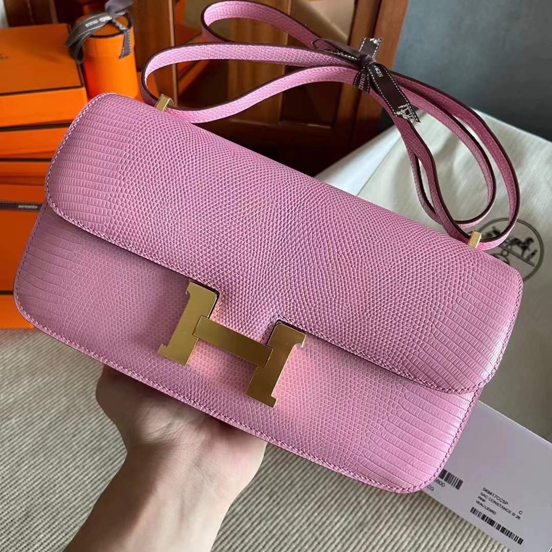 Kuwait hm constance 26 lizard leather 5p pink
