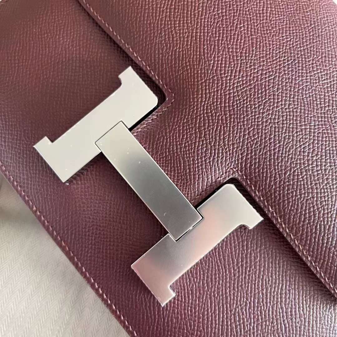 Kuwait Store HM constance 24 epsom 57 Bordeaux 波尔多红  银