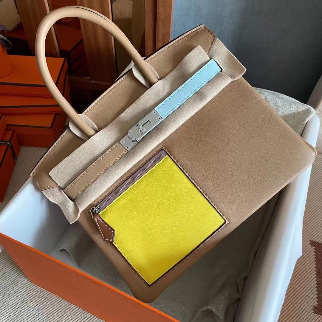 BK colormatic  经典的bk 包加入了colormatic 拼色元素，包身选用swift 皮，不规则多功能口袋，撞色设计很艺术，使之更特别