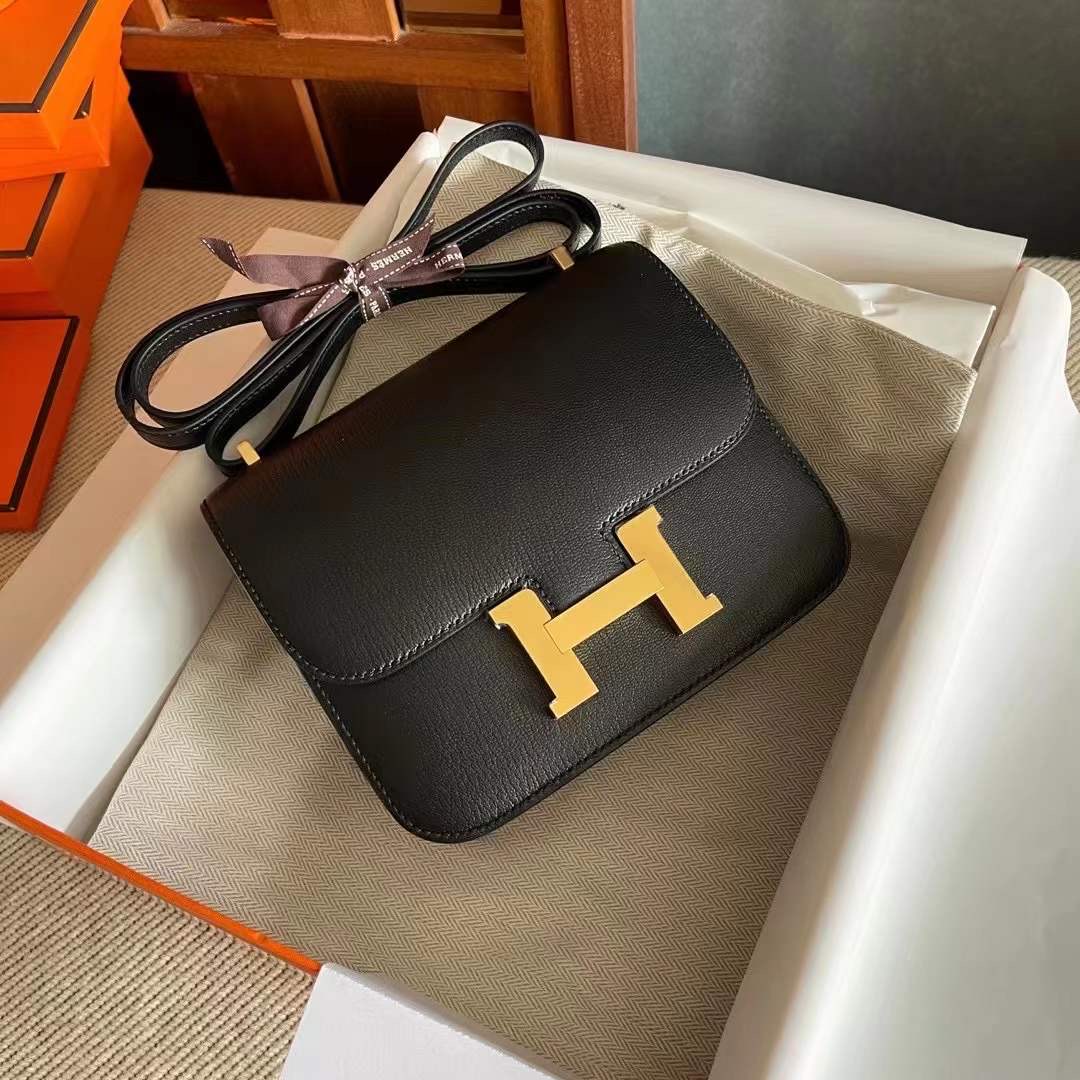 constance 19 山羊皮 Chevre 89 Noir 黑金