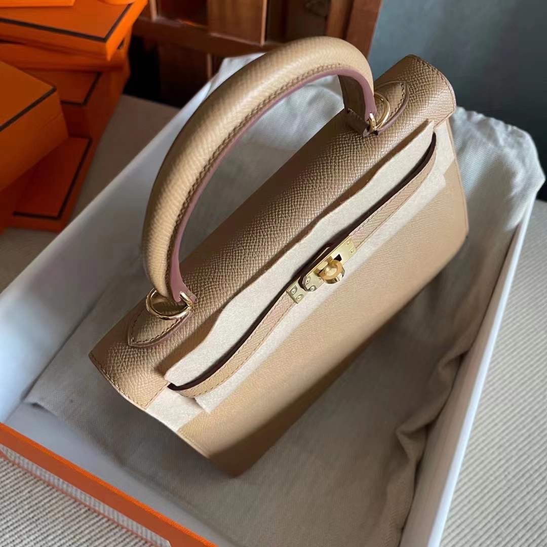 New HM KL 25cm Epsom 新到色 4B Biscuit 饼干色