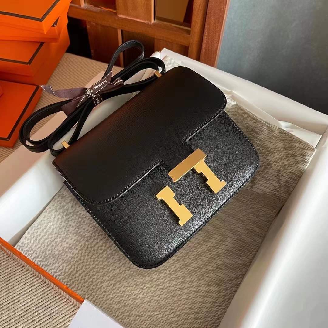 constance 19 山羊皮 Chevre 89 Noir 黑金