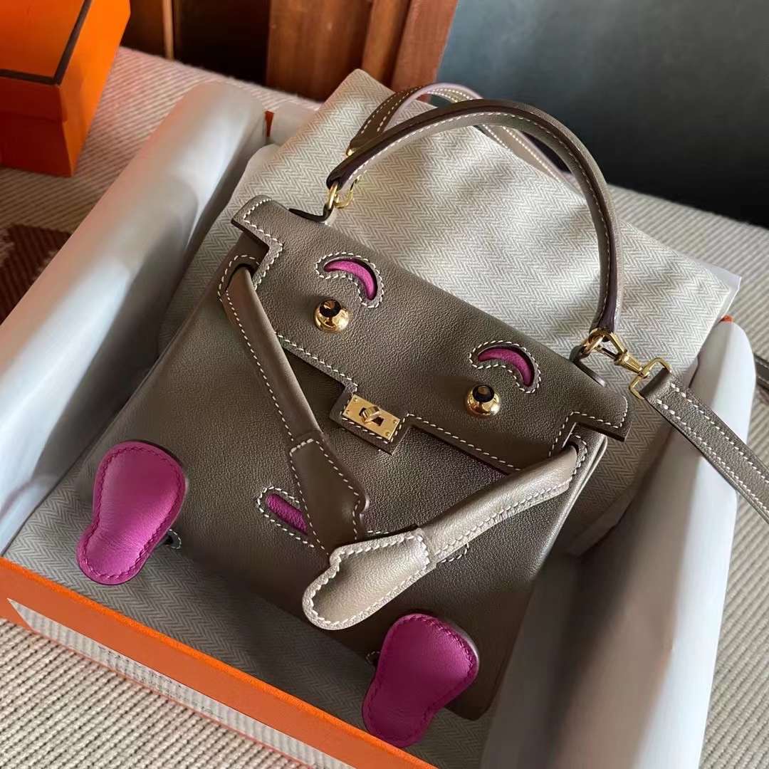 KL doll swift 大象灰拼玉兰粉  金