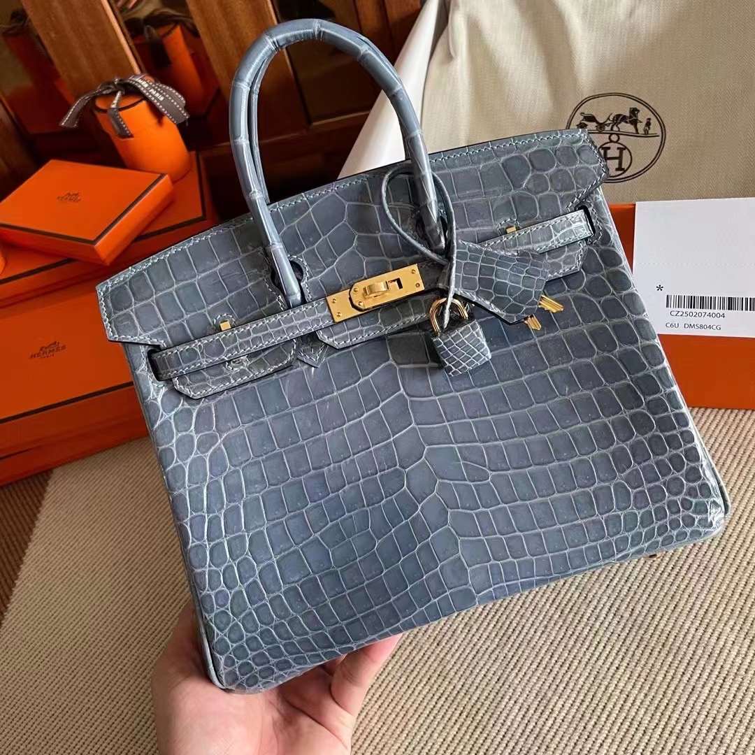 HM BK 25cm N7 Blue Tempete Shiny nilo crocodile