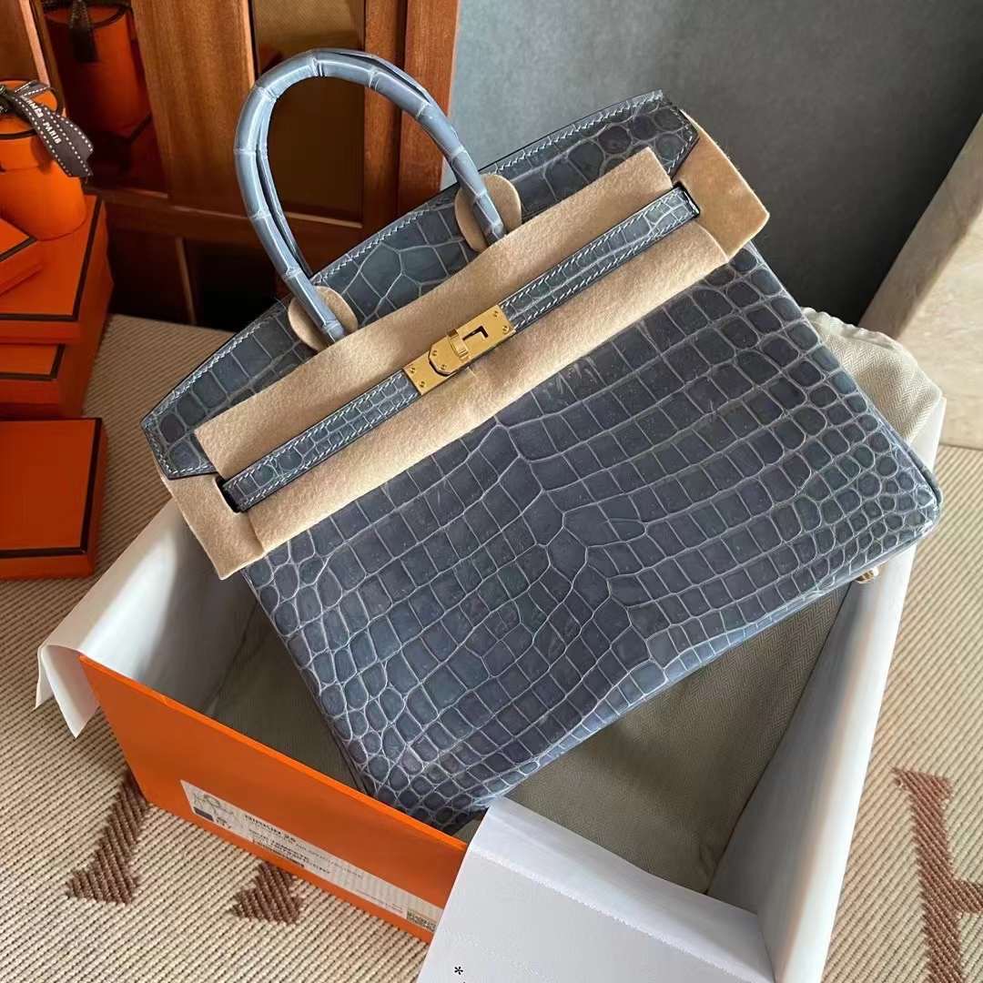 HM BK 25cm N7 Blue Tempete Shiny nilo crocodile