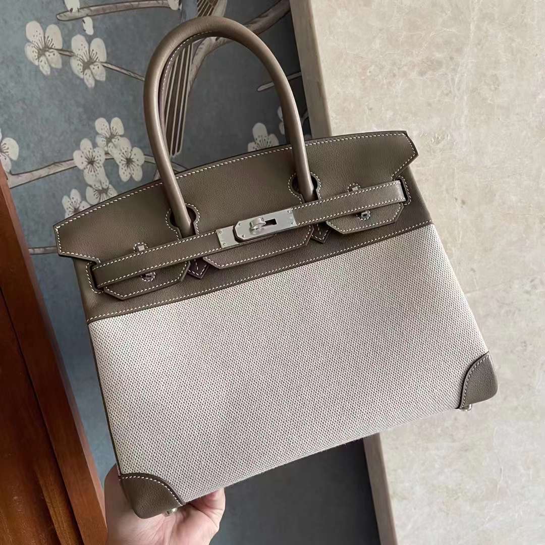 BK 30 帆布拼Swift 大象灰 银