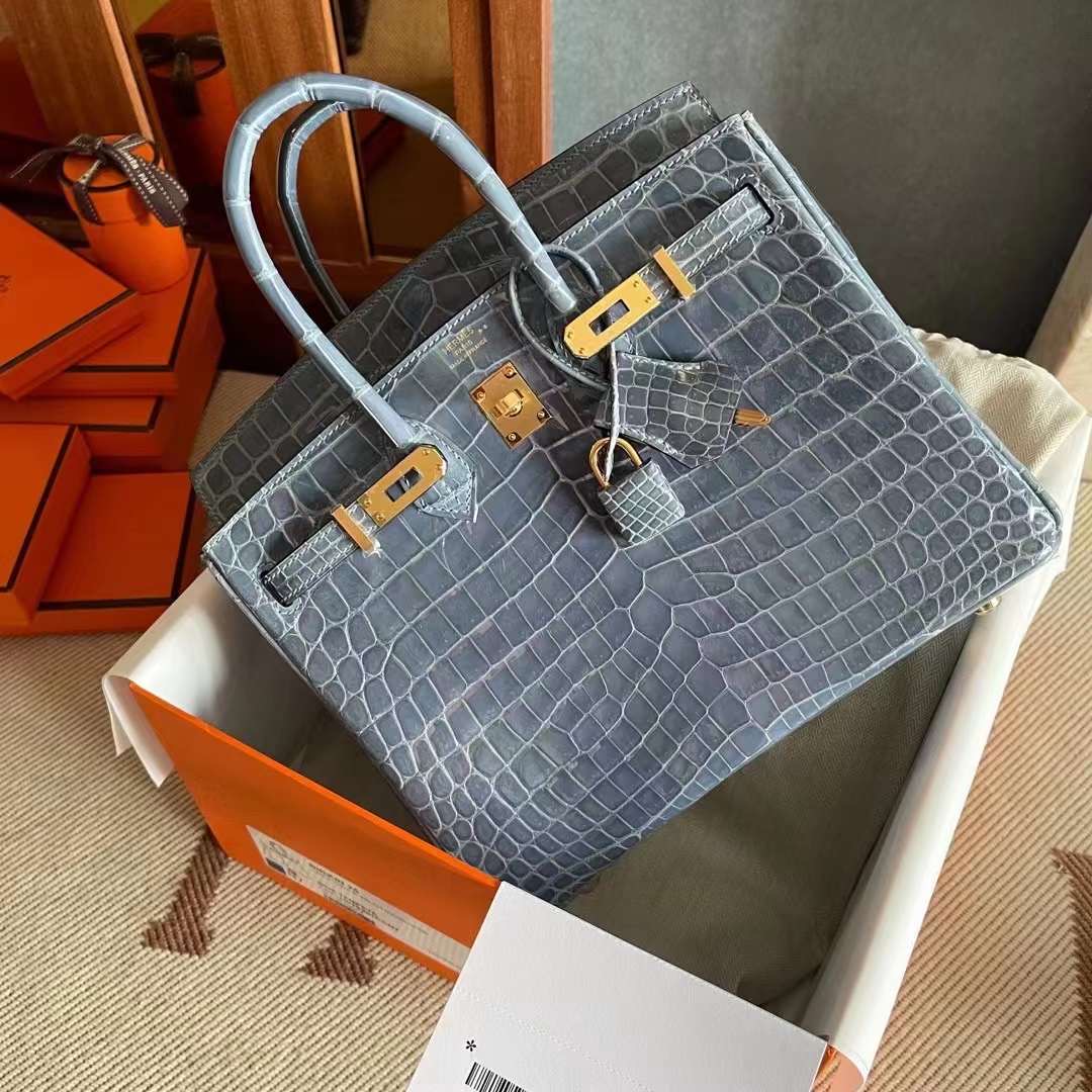 HM BK 25cm N7 Blue Tempete Shiny nilo crocodile