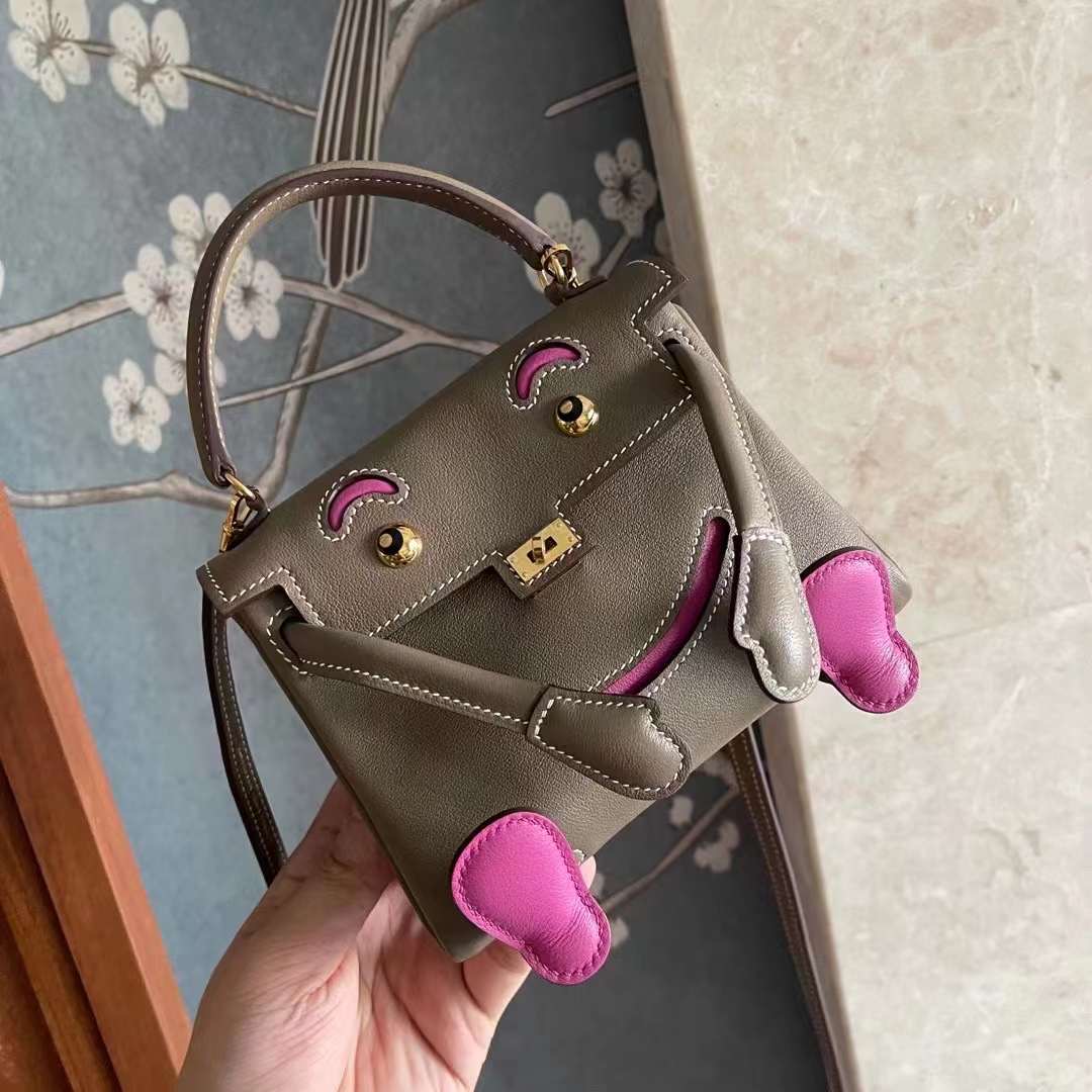 KL doll swift 大象灰拼玉兰粉  金