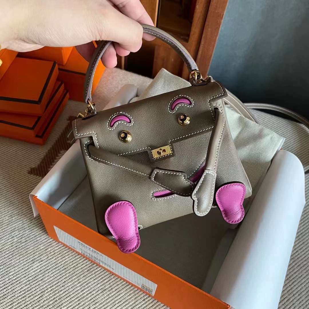 KL doll swift 大象灰拼玉兰粉  金