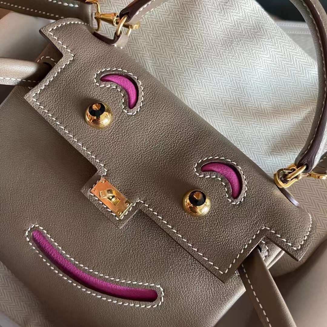 KL doll swift 大象灰拼玉兰粉 金-HaiLaBags KL doll swift 大象灰拼玉兰粉 金