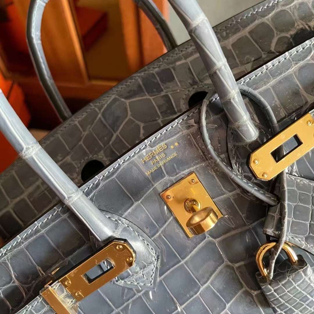 HM BK 25cm N7 Blue Tempete Shiny nilo crocodile