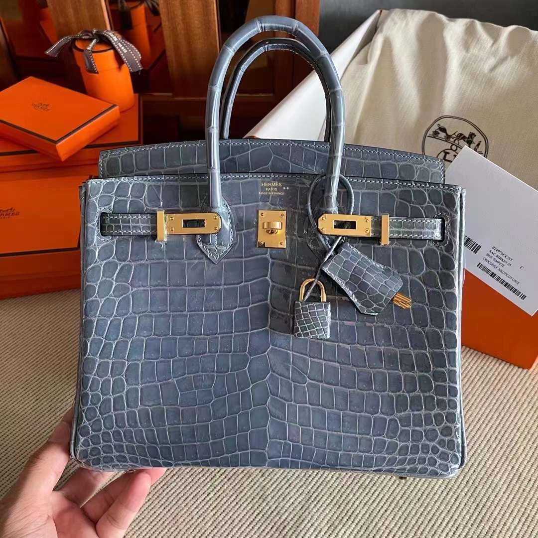 HM BK 25cm N7 Blue Tempete Shiny nilo crocodile