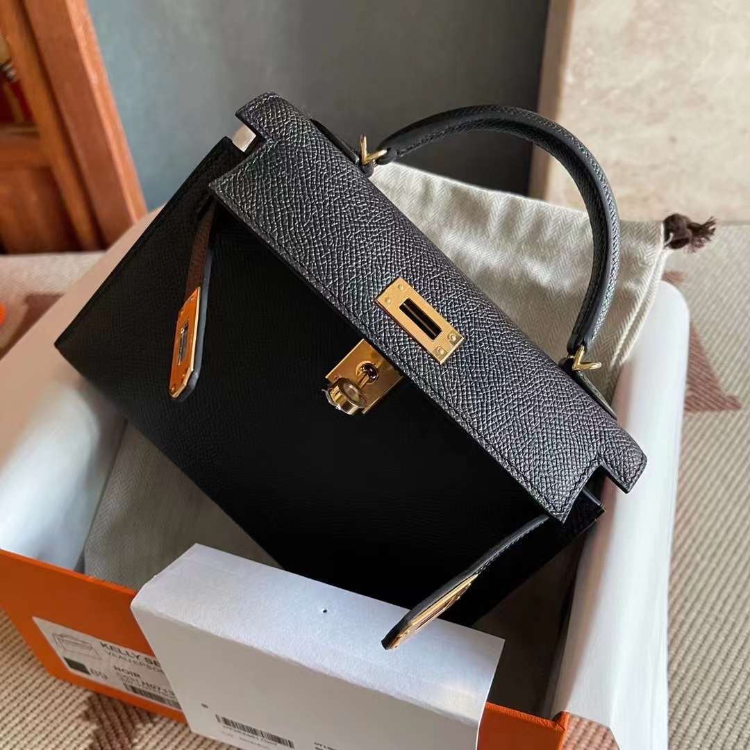 Qatar shop HM Mini KL 2 Epsom Leather 89 Noir