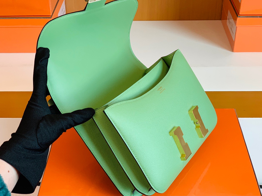 Constance 24cm Epsom 3I Vert Criquet