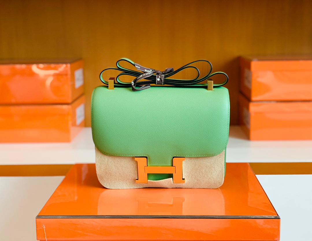 Constance 24cm Epsom 3I Vert Criquet