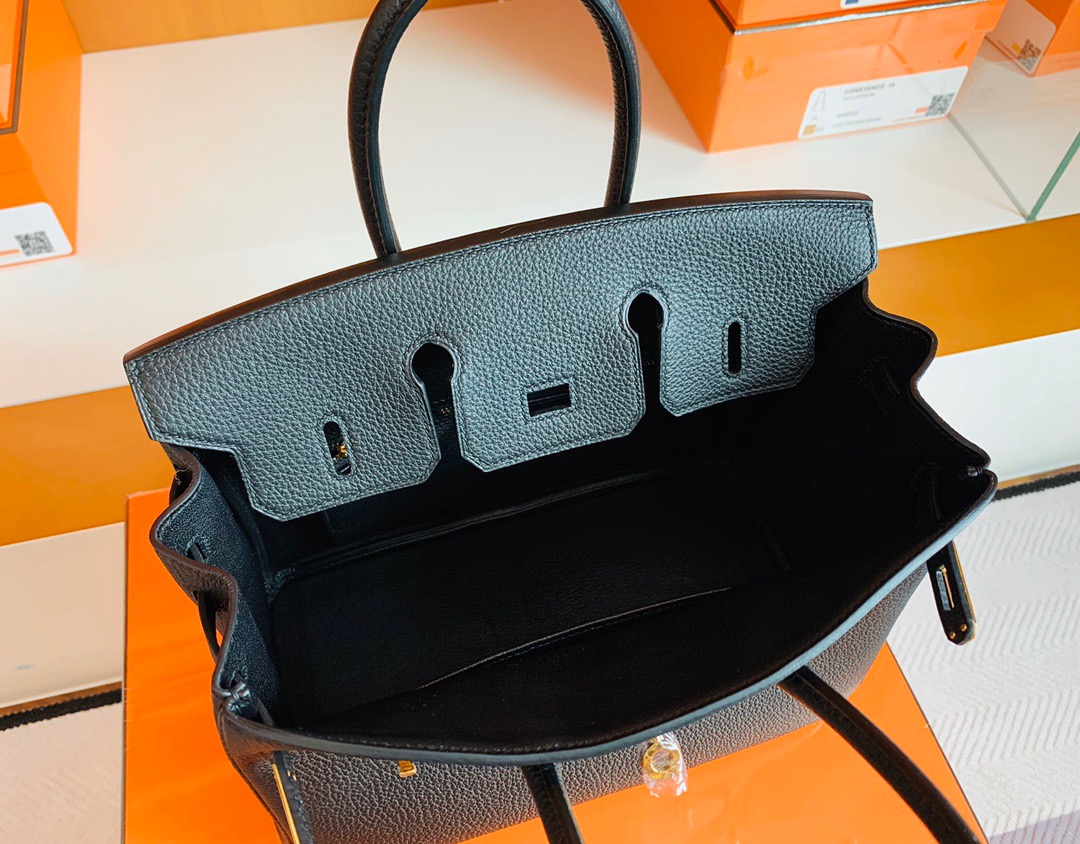 Expo 2020 Dubai HM BK 25cm togo 89 Noir Gold hardware