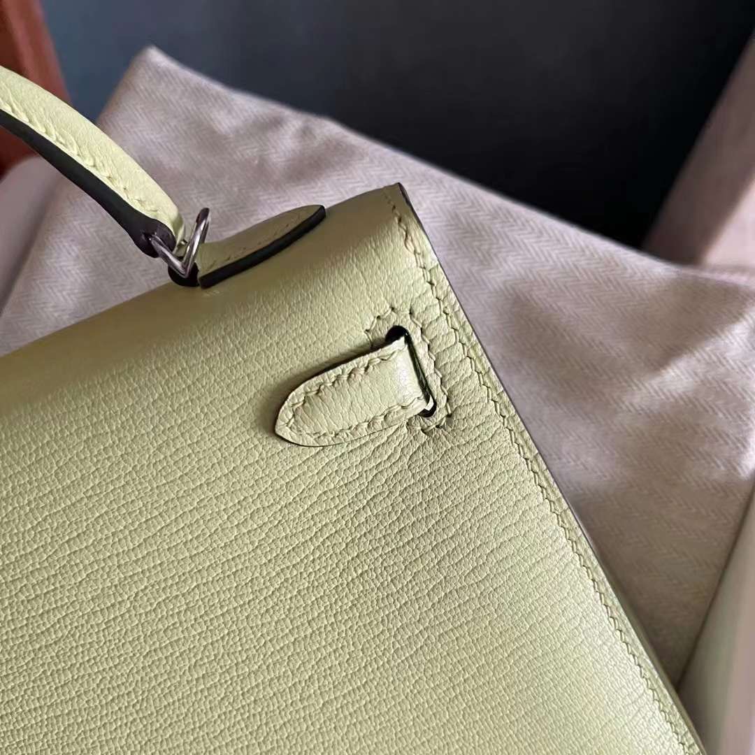 KL mini 二代 山羊皮 R9嫩芽黄 Chevre Mysore Jaune Bourgeon 银