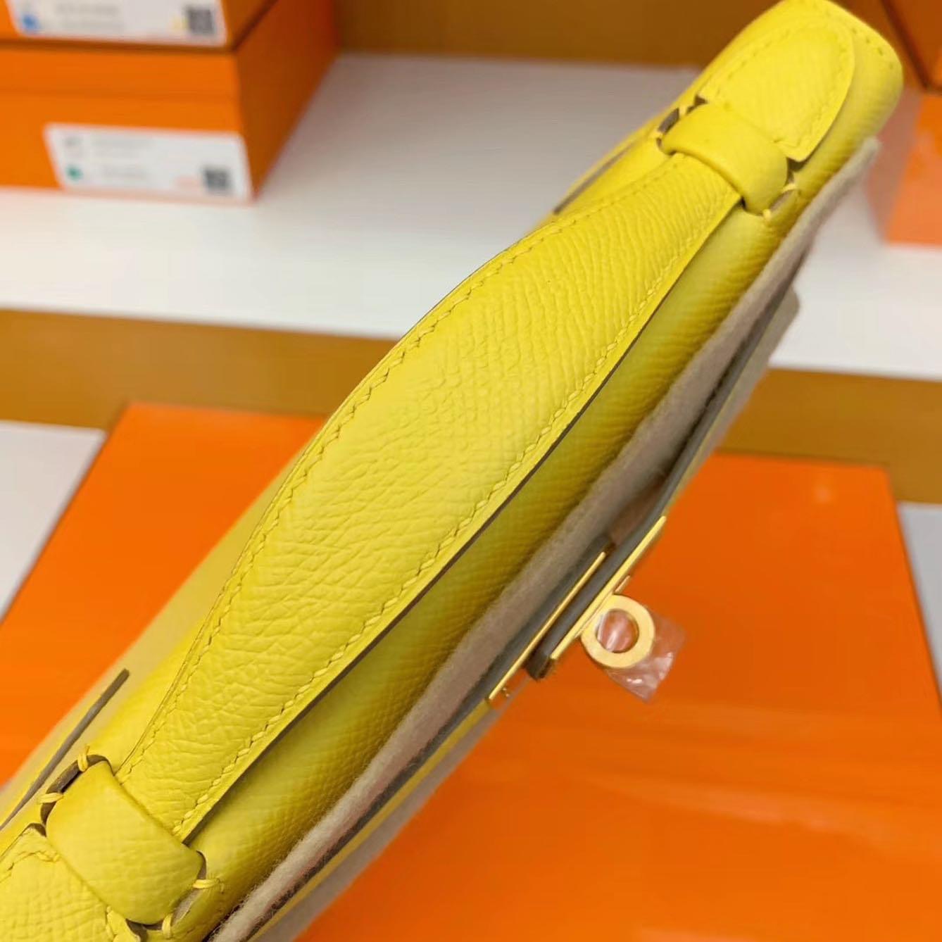 Pochette KL Epsom 9O jaune de naples 那不勒斯黄