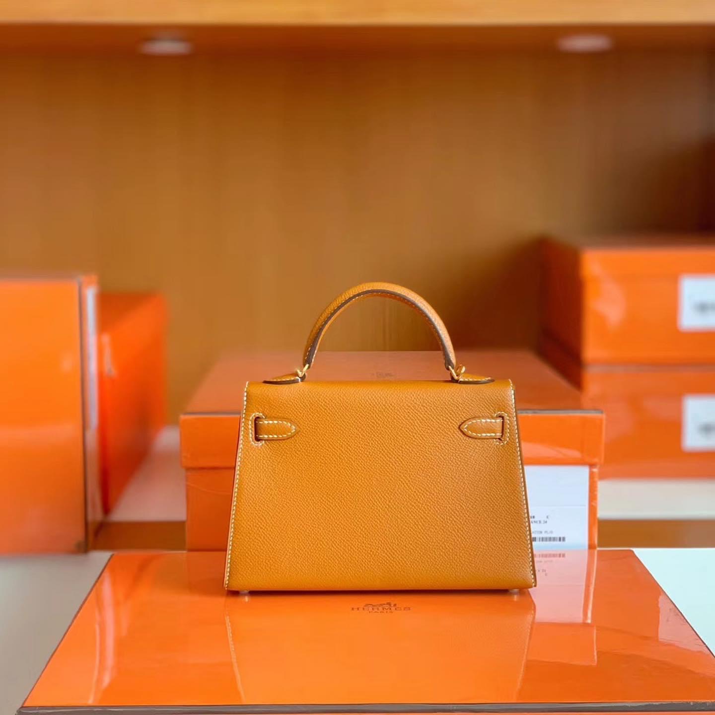 Kuwait HM KL Mini 2 Toffe Epsom leather