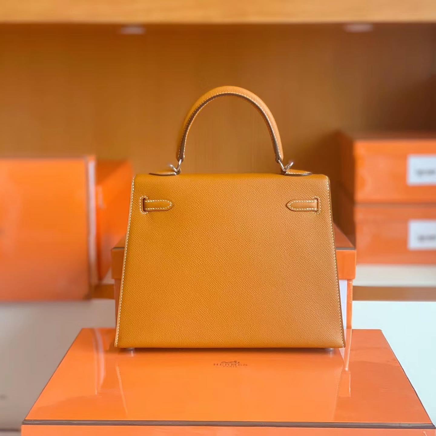Kuwait HM KL 25cm Toffe Epsom leather