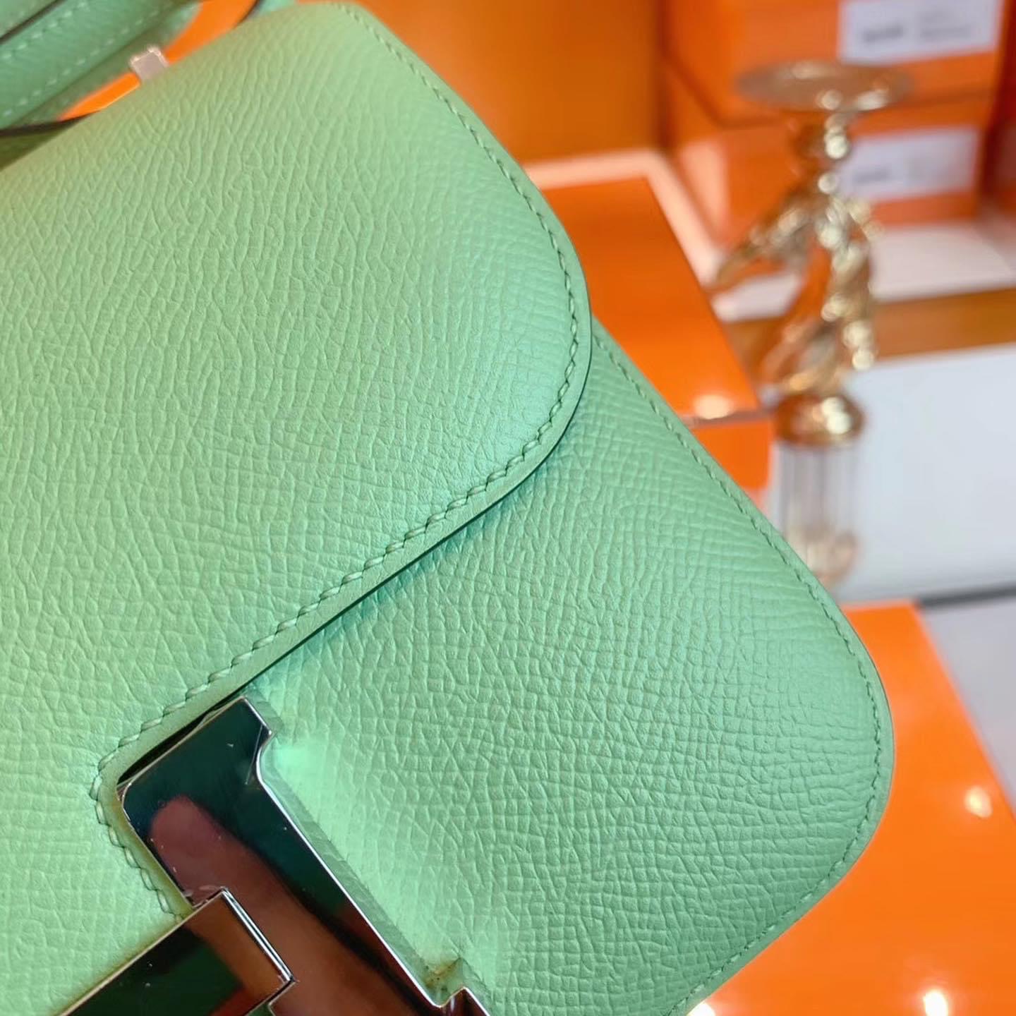 Hong Kong HM Constance 19cm Epsom 3i Vert Criquet PHW