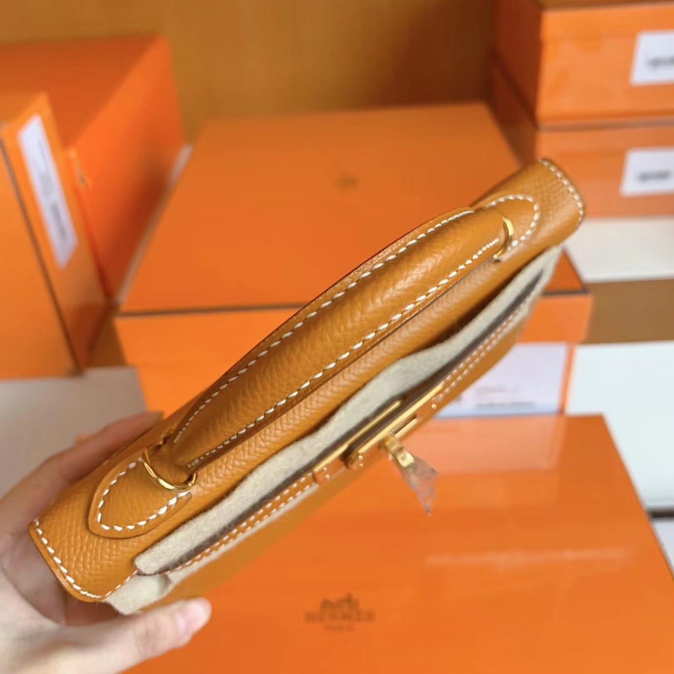 Kuwait HM KL Mini 2 Toffe Epsom leather