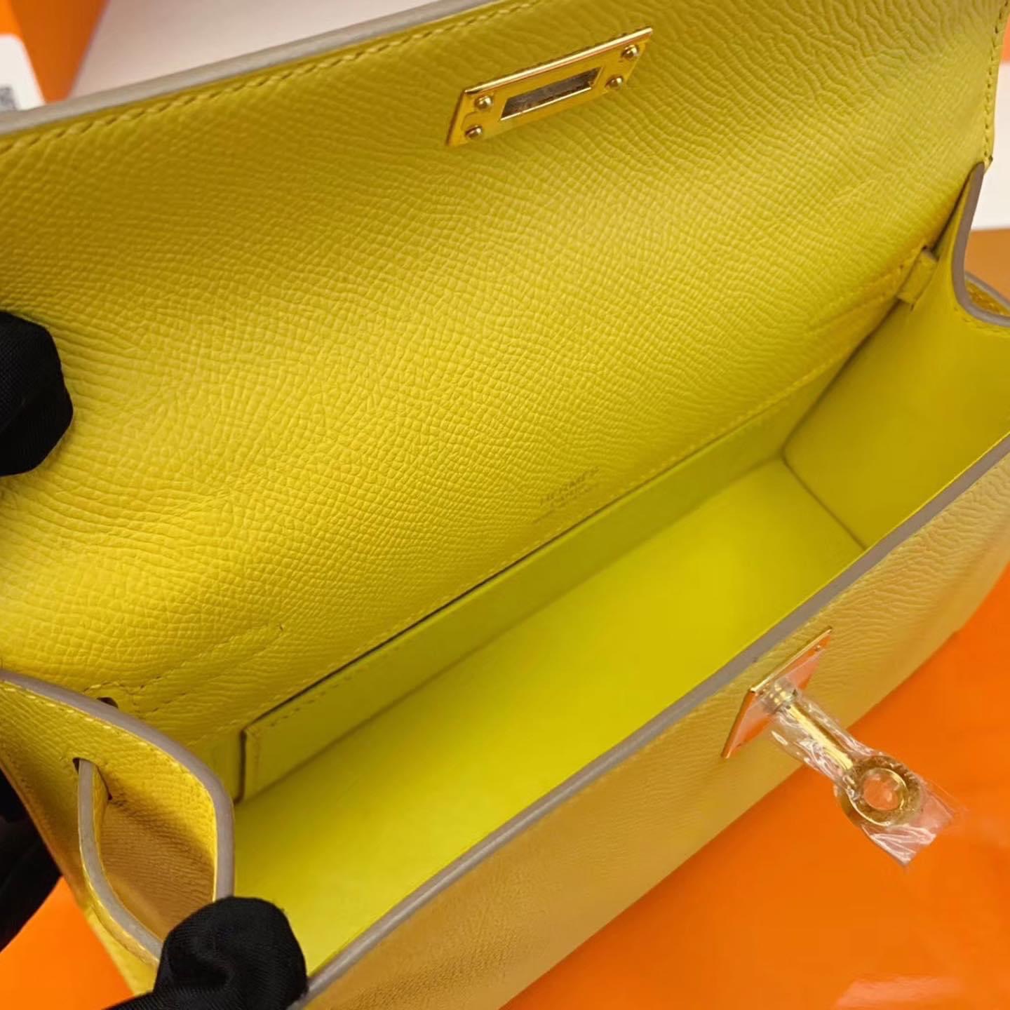 Pochette KL Epsom 9O jaune de naples 那不勒斯黄