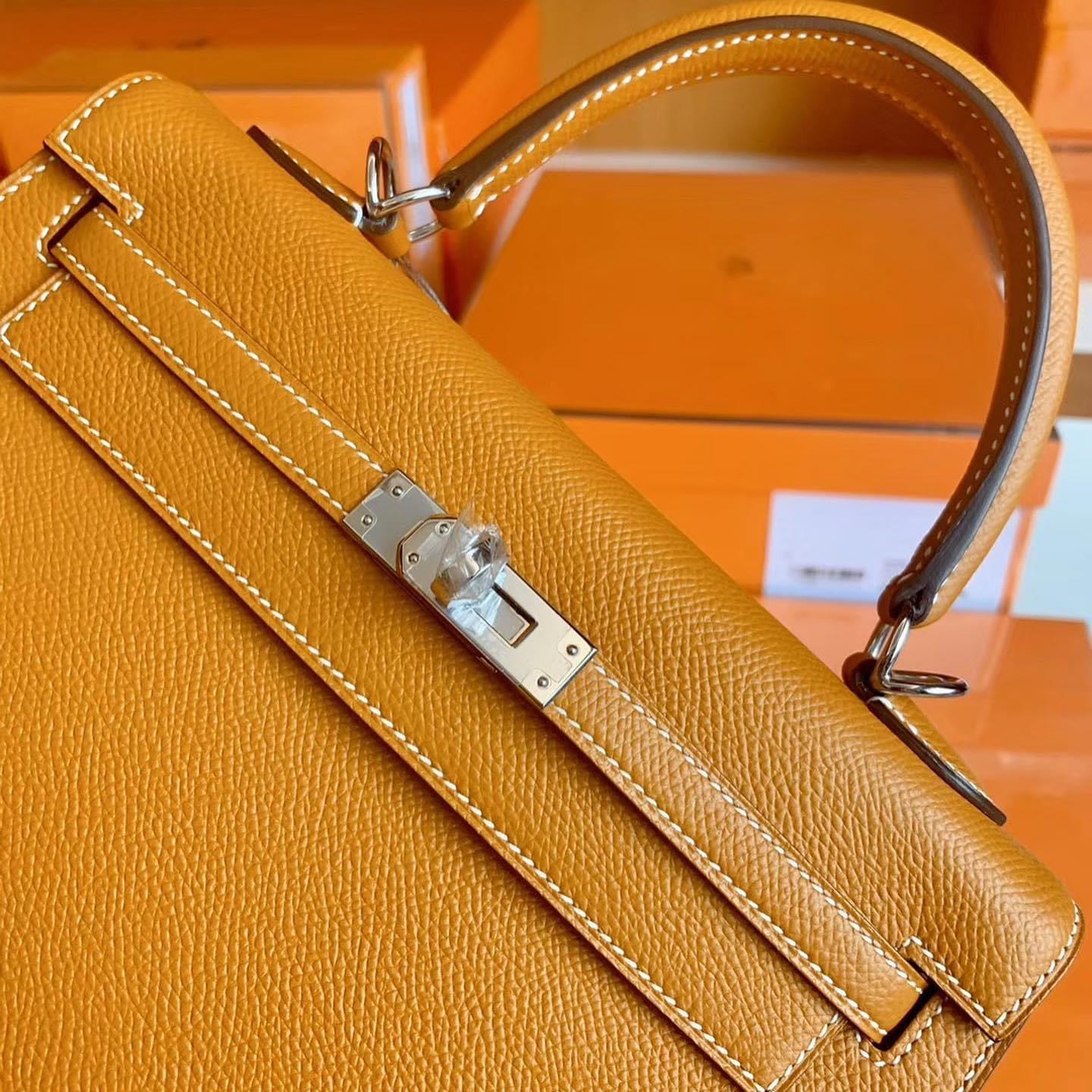 Kuwait HM KL 25cm Toffe Epsom leather