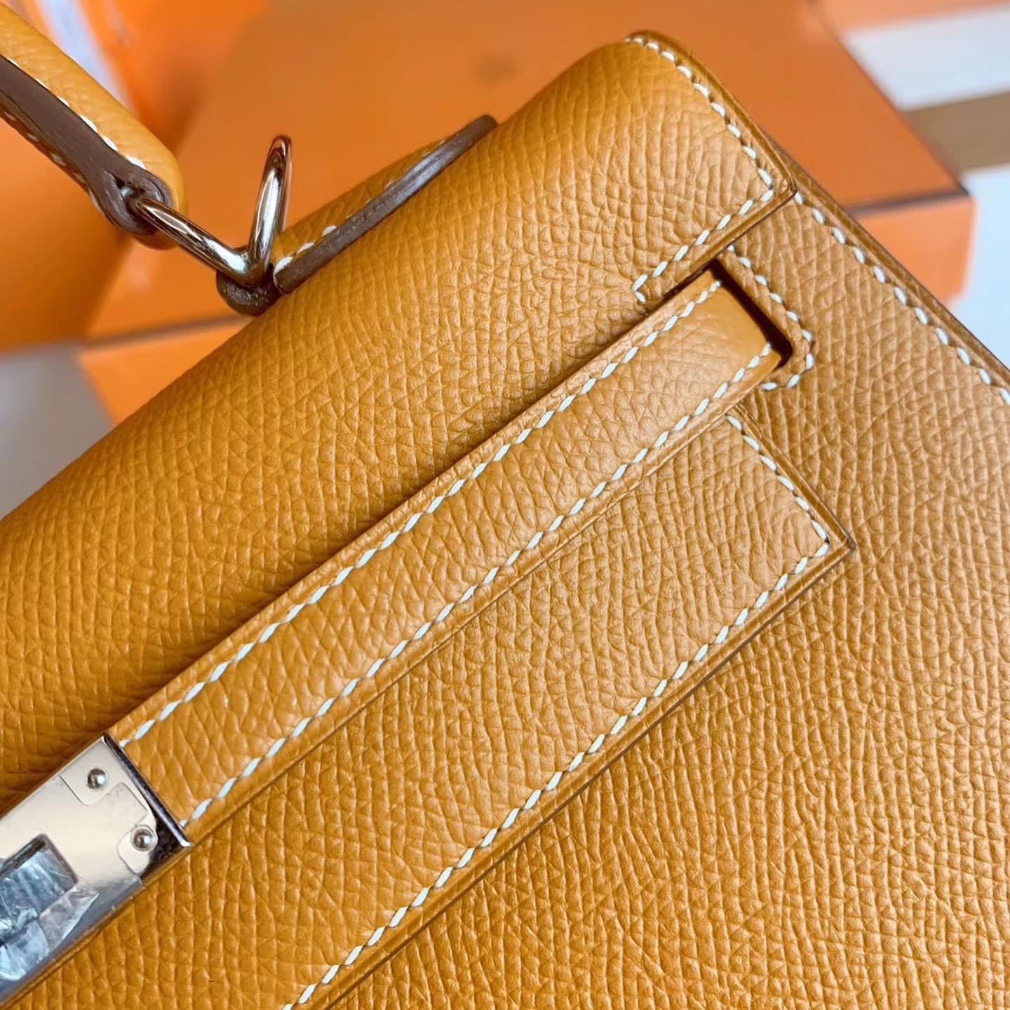Kuwait HM KL 25cm Toffe Epsom leather