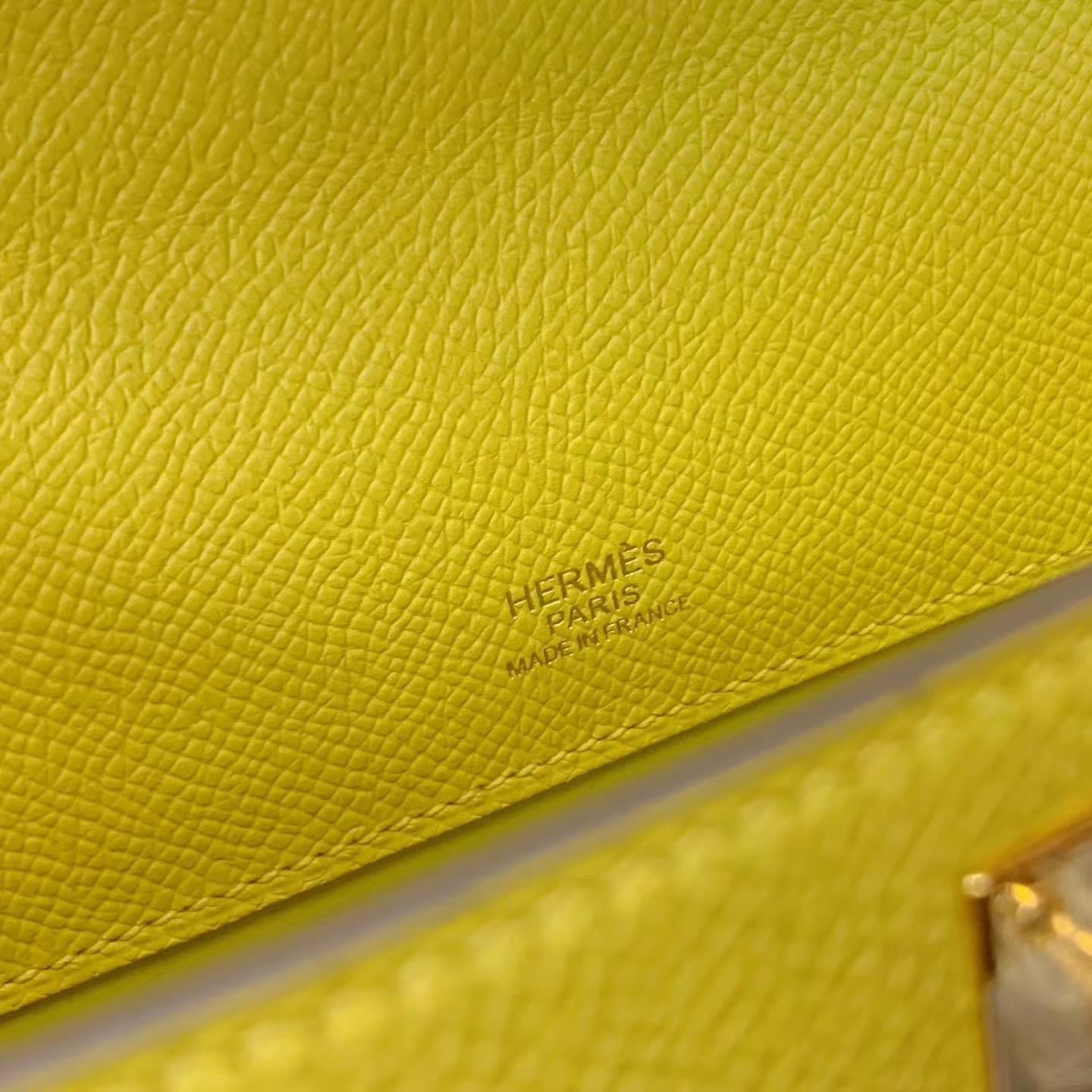 Pochette KL Epsom 9O jaune de naples 那不勒斯黄