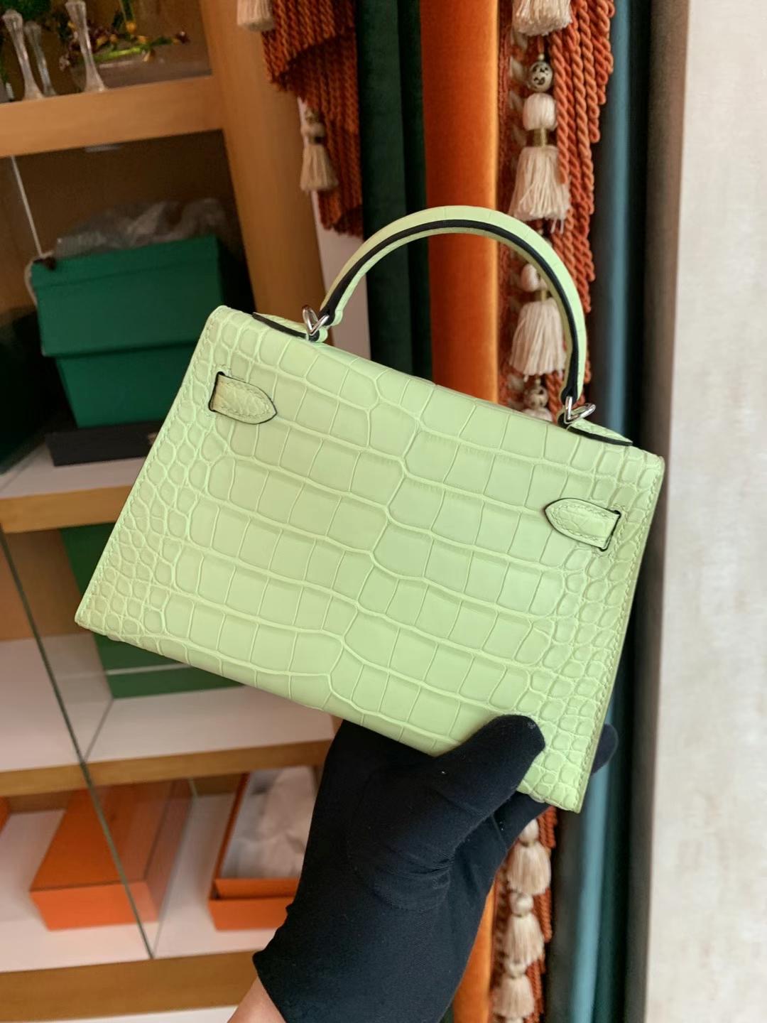 Dubai Mini KL R9 Jaune Bourgeon Crocodile Matte