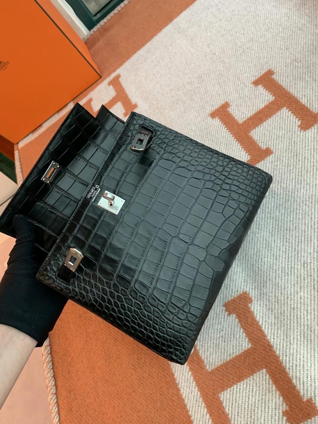 SAUDI ARABIA HM KL 25cm CC89 Noir alligator crocodile