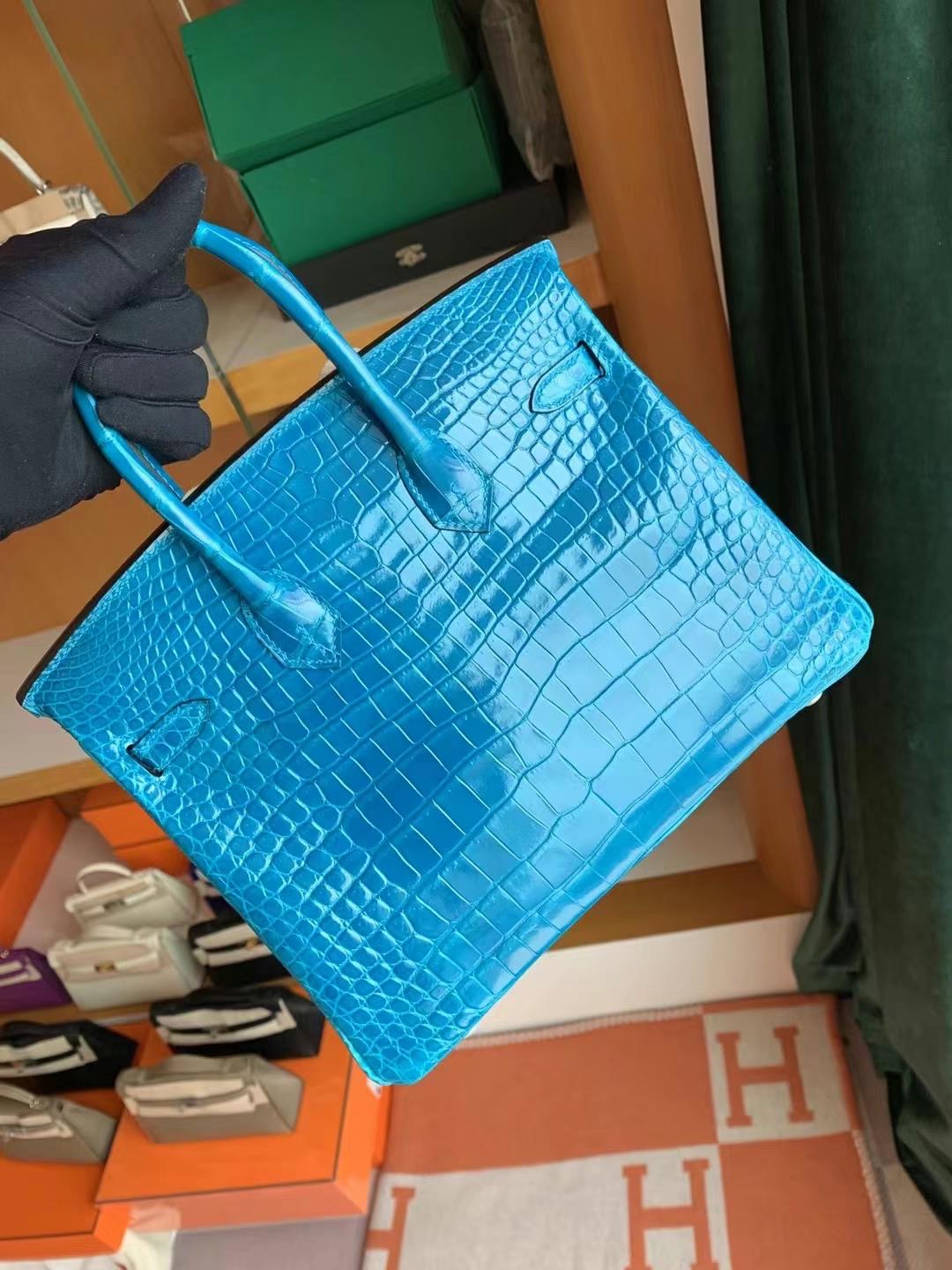 HM BK 25cm 7W Blue Izmir 伊兹密尔蓝  porosus crocodile