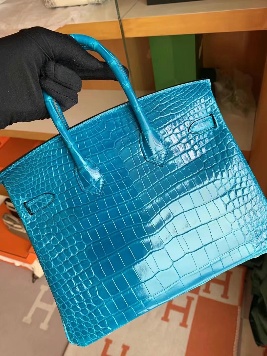 HM BK 25cm 7W Blue Izmir 伊兹密尔蓝  porosus crocodile