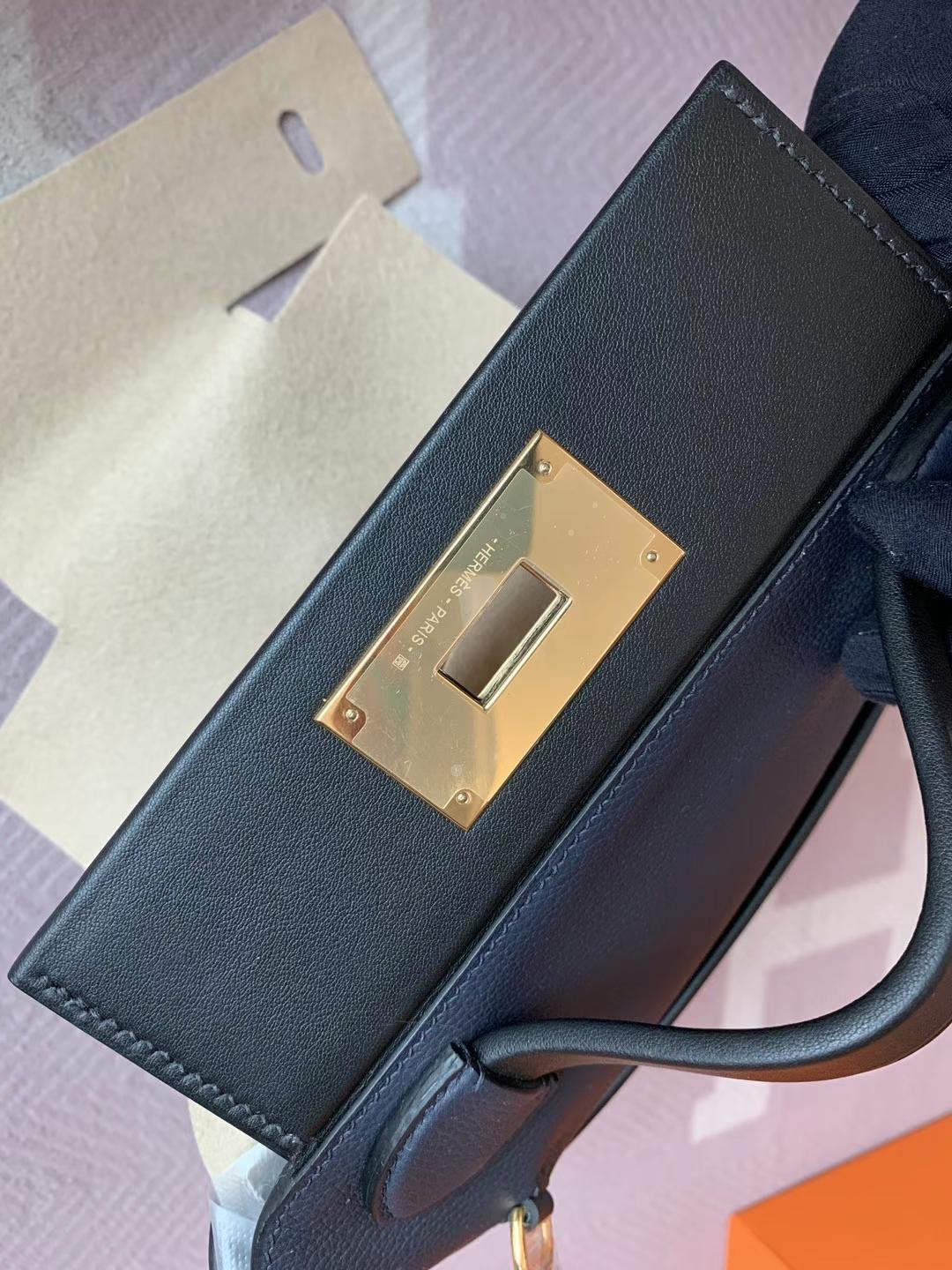 HongKong Luxury HM Mini 24/24 Caban evercolor / Bleu nuit  swift