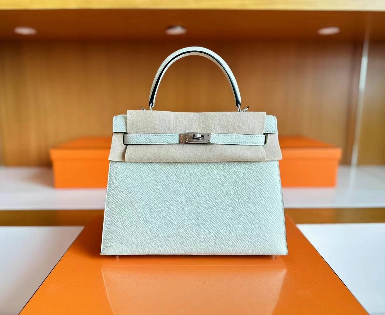 Qatar Hermès KL 25cm OS Vert Fizz