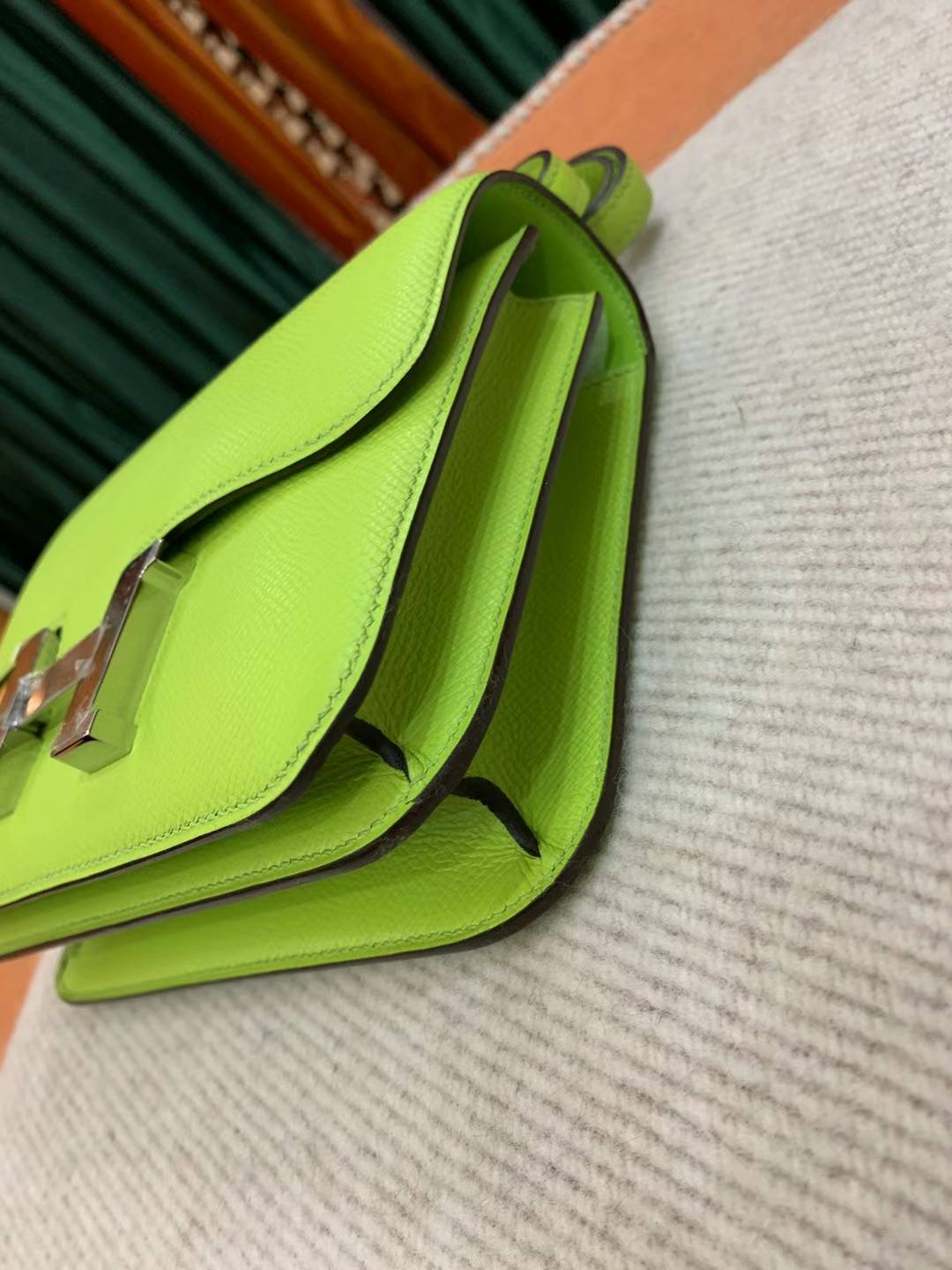 epsom皮 constance mini 康康19cm 6r奇异果 kiwi green