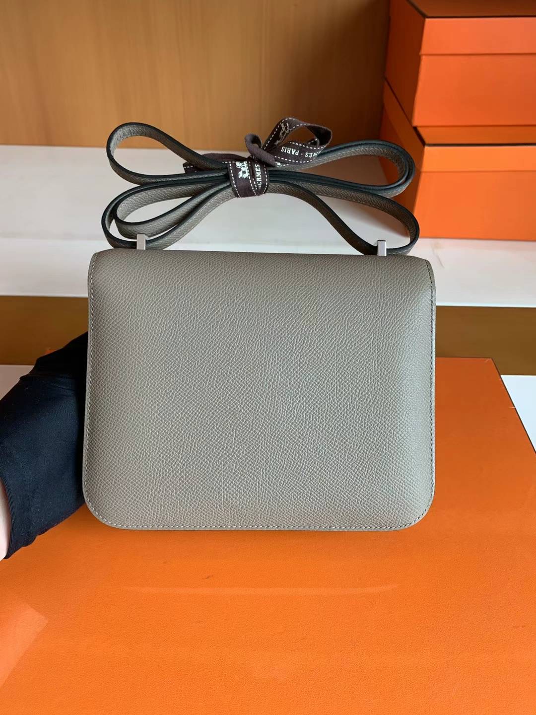 HM constance mini epsom 8F etain