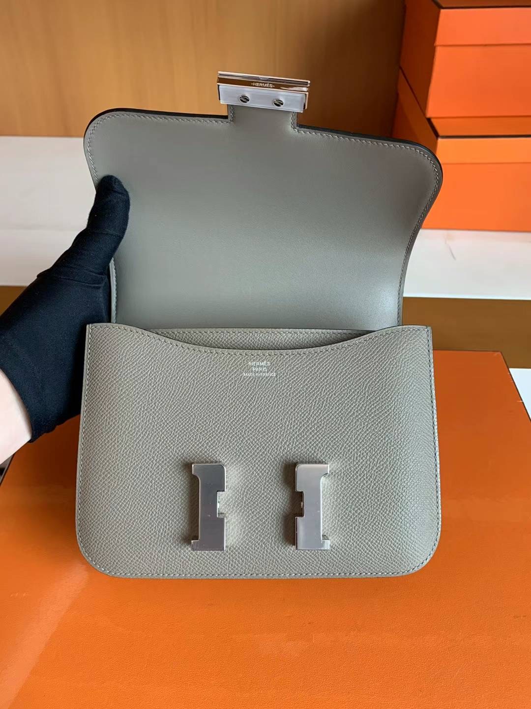 HM constance mini epsom 8F etain