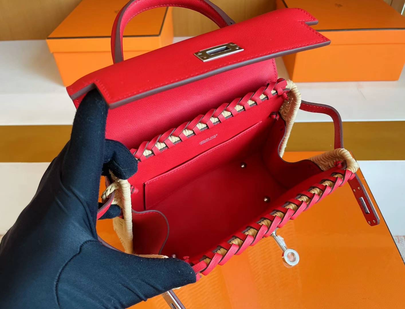 VIP一级品 hm minikl picnic野餐包 ❤️S3 Rose de coeur 心红色（swift皮） mini2代的经典著作
