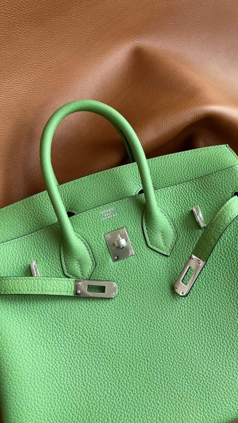 Hong Kong HM luxury bk 25cm togo 3I  Vert Criquet