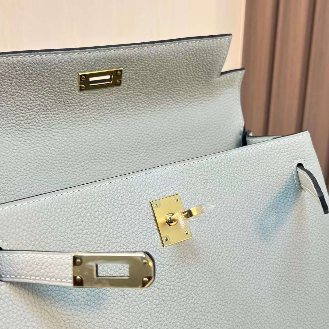 Qatar Doha Hermès KL 25 Togo 0W gris neve Gold Hardware
