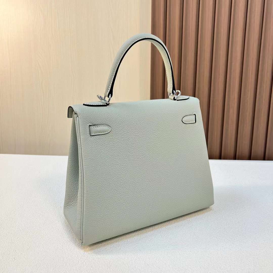 Qatar Doha Hermès KL 25 Togo 0W gris neve silver Hardware