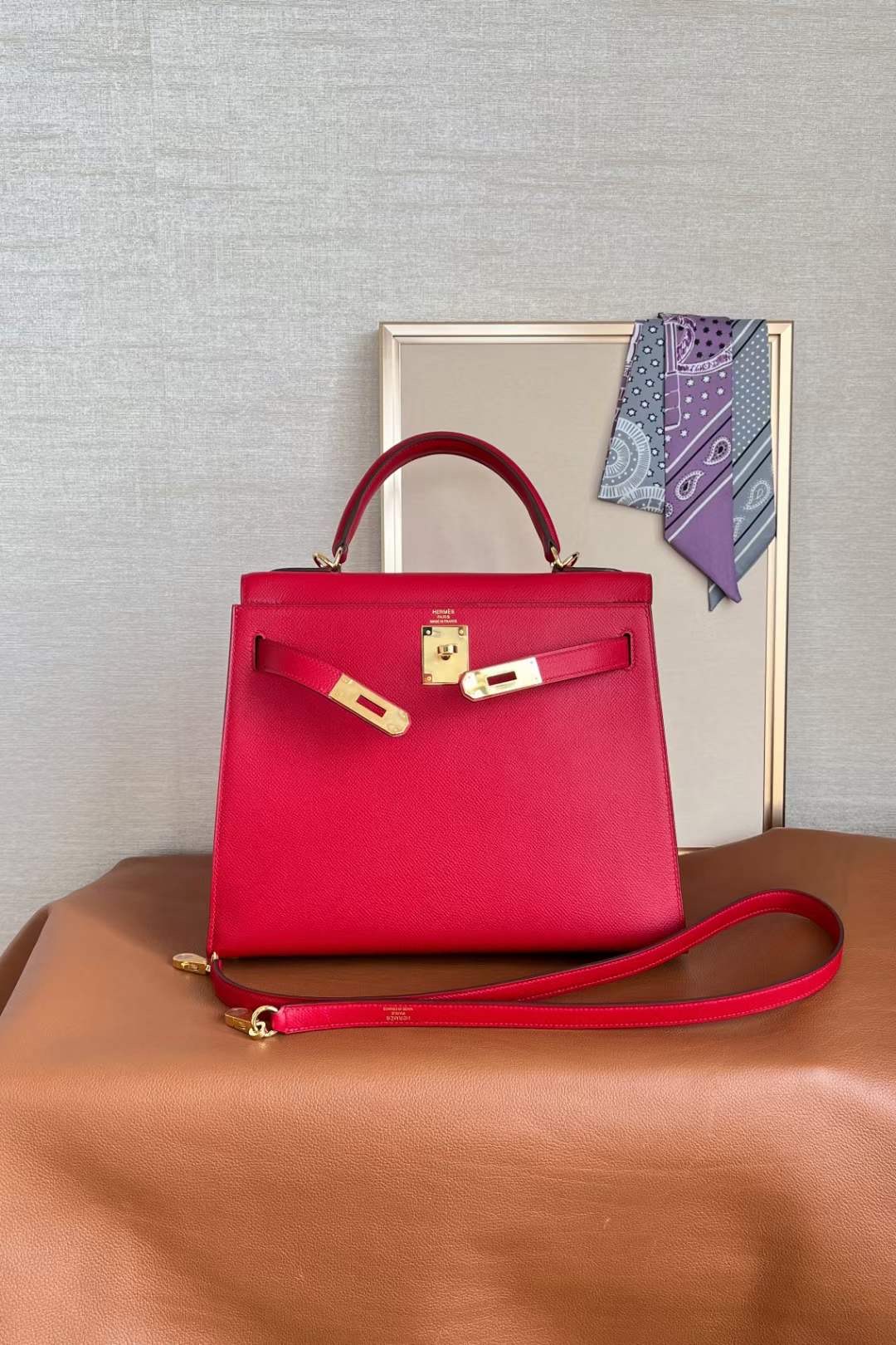 HM kl 28cm epsom Q5 Rose casaque