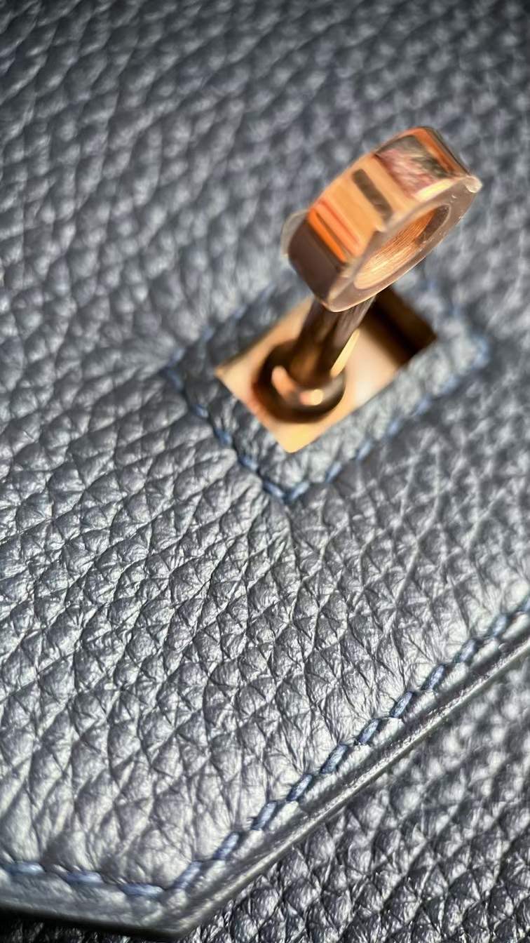 Qatar Doha Hermès BK 25 Togo 2Z Blue Nuit